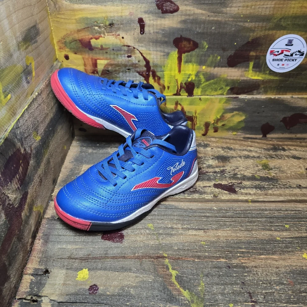 Joma toddler indoor Soccer shoes size 9c‎ Blue Toledo used